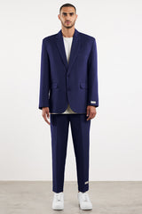 Men's Formal Oversized Blazer Navy