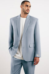 Men's Formal Oversized Blazer Opal Blue