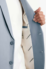 Men's Formal Oversized Blazer Opal Blue