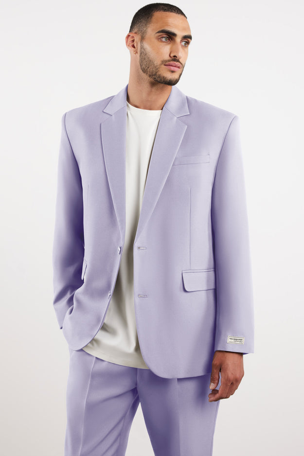 Men's Formal Oversized Blazer Pastel Purple