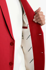 Men's Formal Oversized Blazer Red