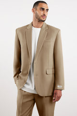 Men's Formal Oversized Blazer Taupe