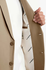 Men's Formal Oversized Blazer Taupe