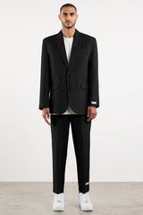 Men's Formal Oversized Blazer True Black