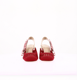 Escarpins Slingback Dior Toile Rouge