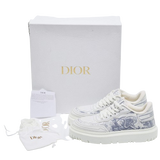 Dior Blue/White Canvas and Mesh Dior Addict Sneakers