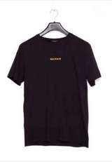 Balmain Logo Cotton T-Shirt Black