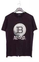 Balmain Logo Print T-Shirt Black