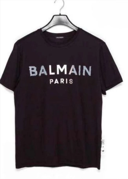 Balmain Logo Printed Crewneck T-Shirt