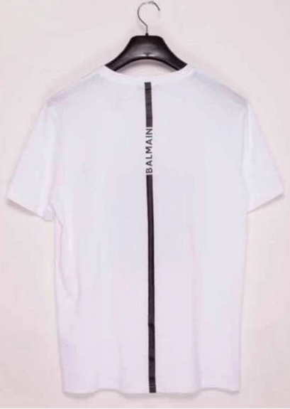 Balmain Logo Print T-Shirt White