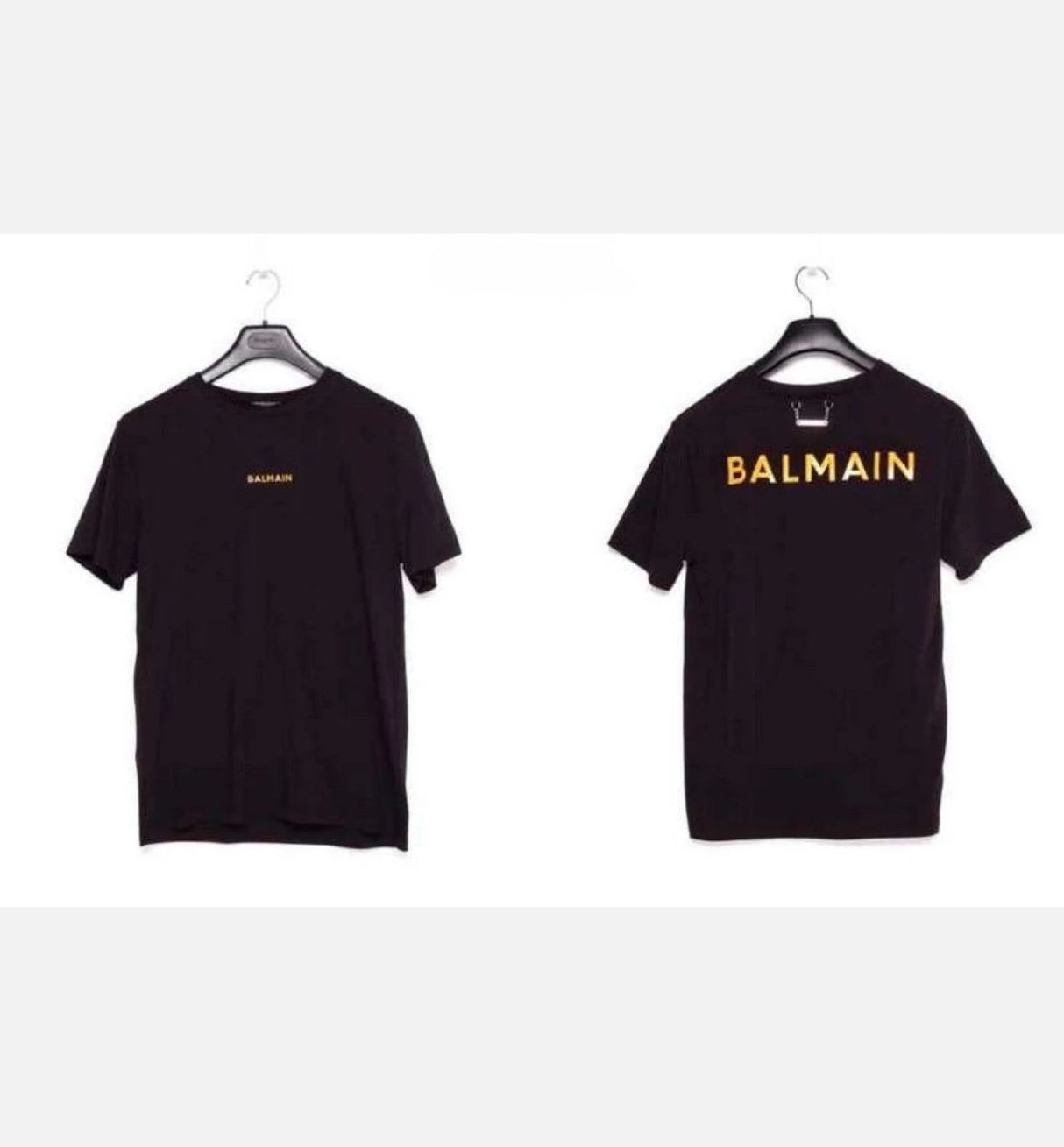 Balmain Logo Cotton T-Shirt Black