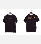 Balmain Logo Cotton T-Shirt Black