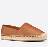 CHRISTIAN DIOR GRANVILLE ESPADRILLE COGNAC