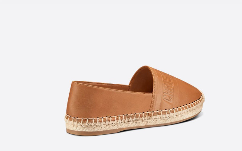 CHRISTIAN DIOR GRANVILLE ESPADRILLE COGNAC