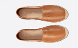 CHRISTIAN DIOR GRANVILLE ESPADRILLE COGNAC