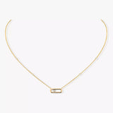 Messika Move Uno Yellow Gold Diamond Necklace