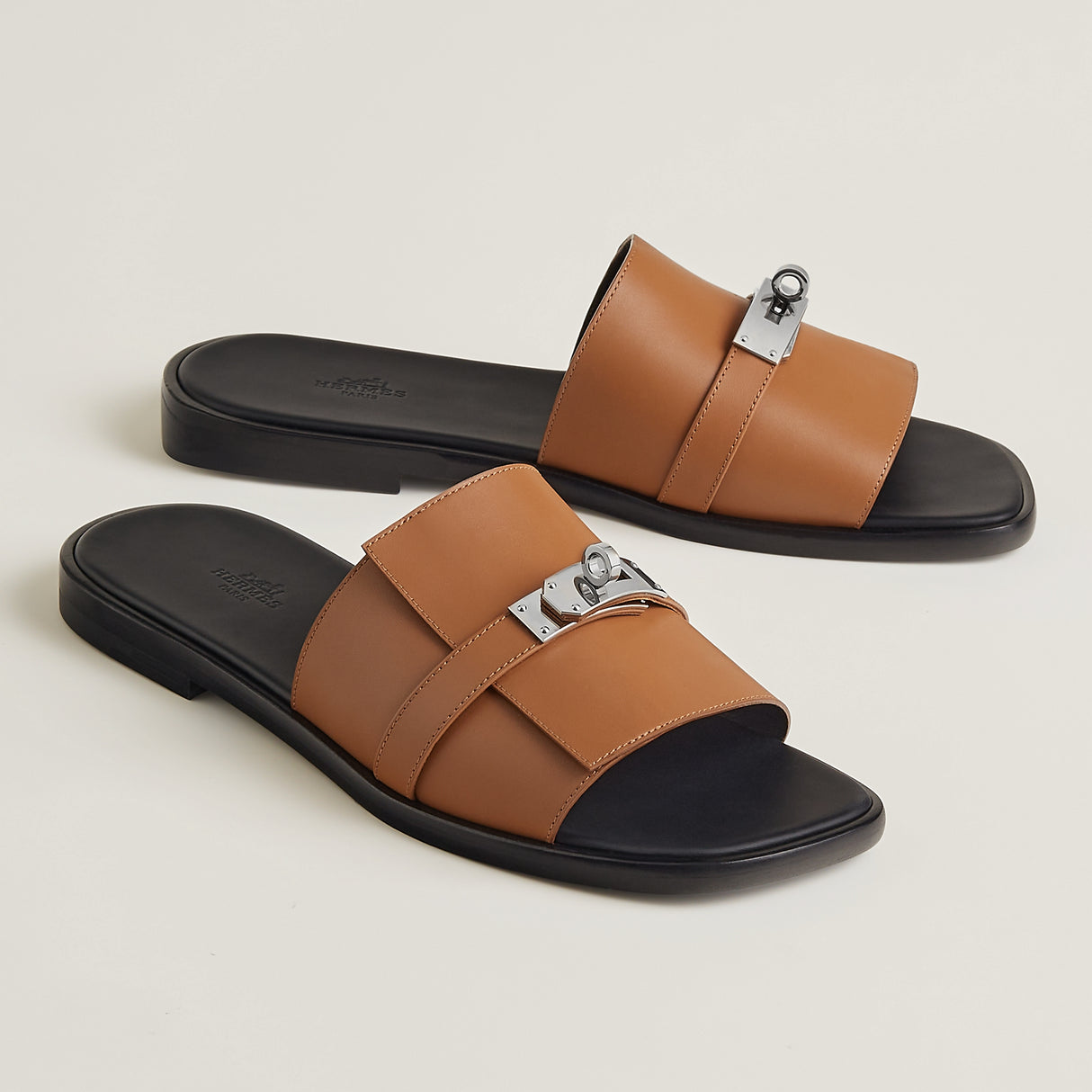 Hermès Gabriel Sandal – Naturel