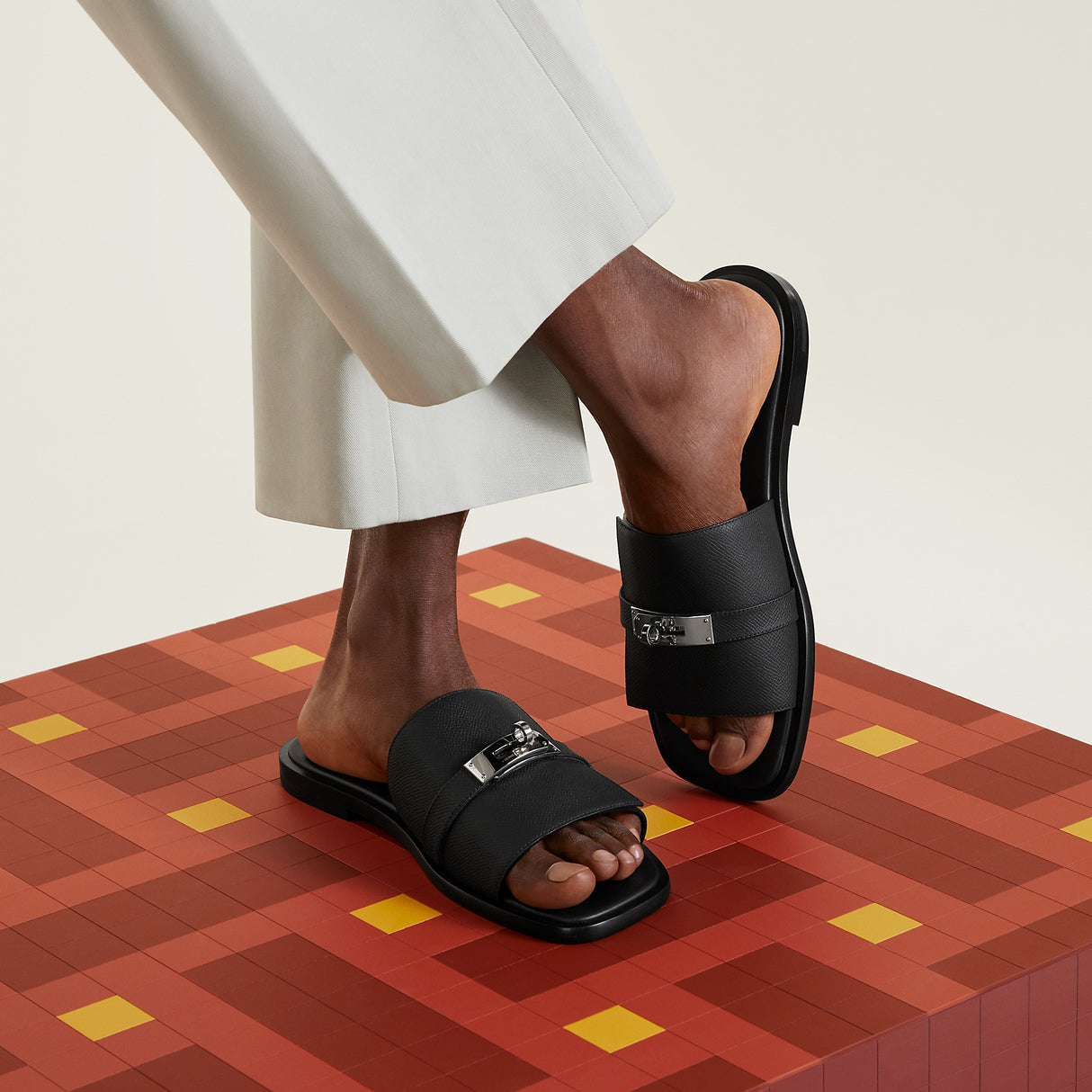 HermÃ¨s Gabriel Sandal - Black